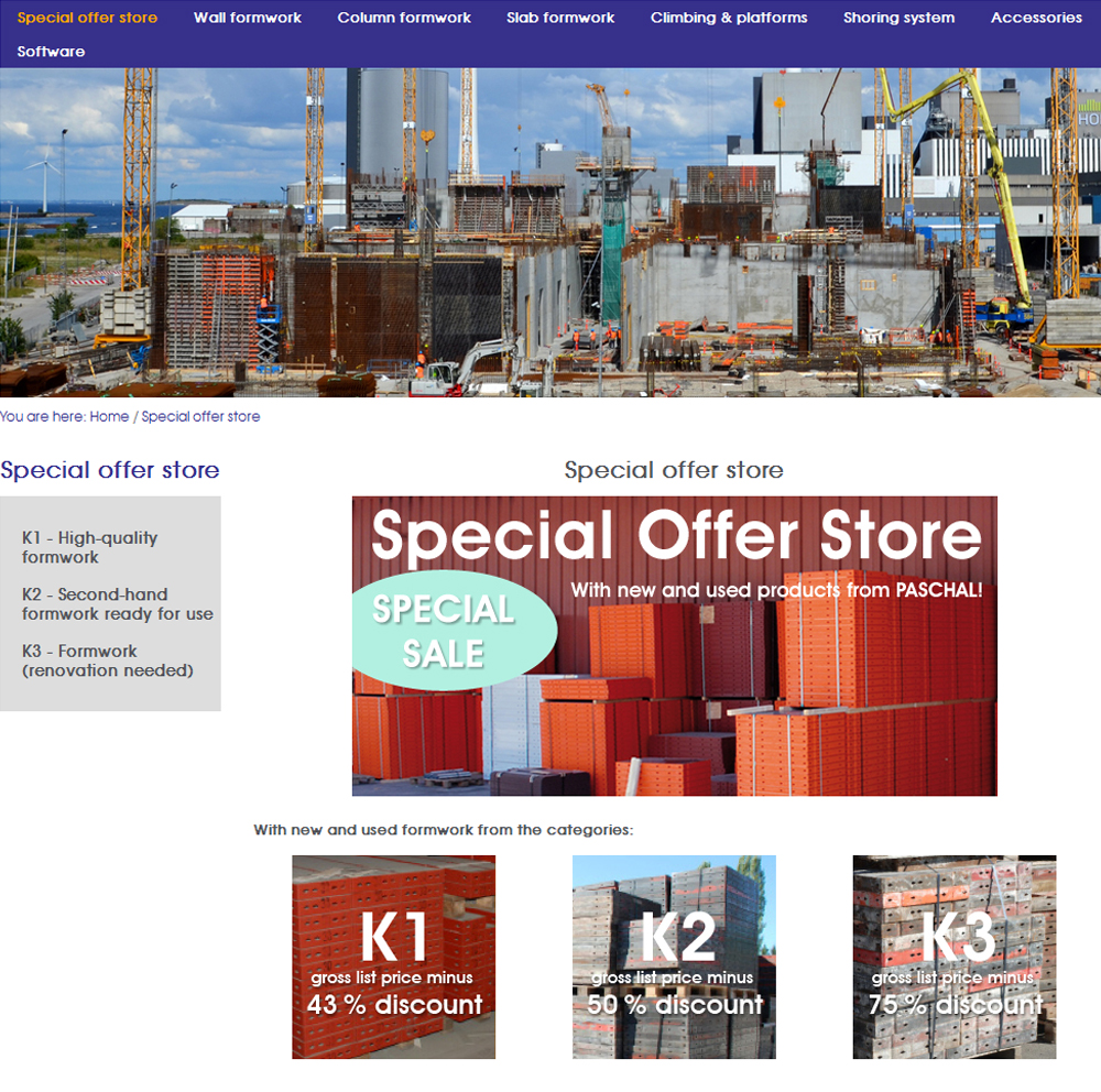 The new PASCHAL WebShop