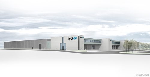 The logistics centre of HYGI.de