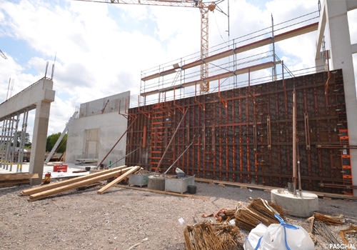 More than 2,000 m² of formwork