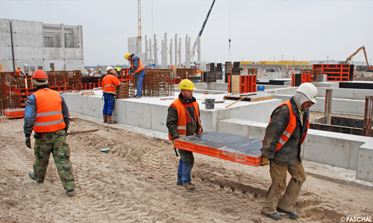 foundations are produced using cast-in-place concrete