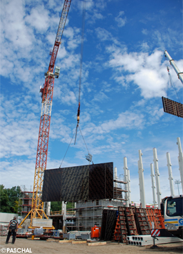 Construction site of the stadium
